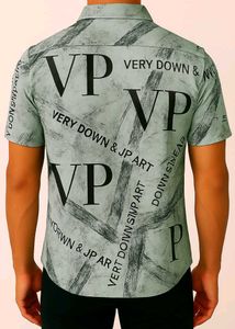 Abstract Print Short Sleeve Shirt