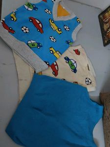 Cartoon Printed Half Sweater Combo Of 3 Unisex