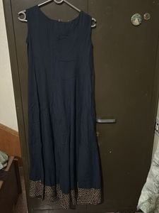 Elegant Navy Blue Maxi Dress