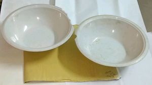 2 Lightly Broken bowls Due To Storage For So Long