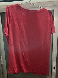 Red Pearl Embellished Top