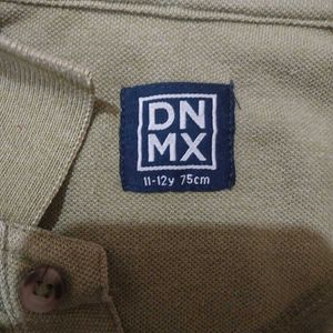 Leaf Print Polo Shirt