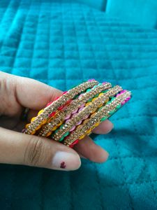 Combo - Gold Coloruful Bangles✨