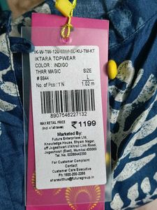 Navy Blue Sleeveless kurta