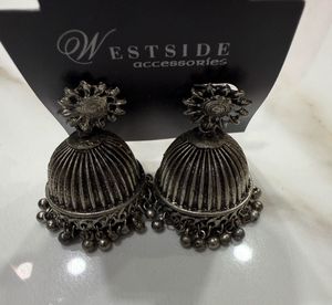 Westside Silver Jhumkas