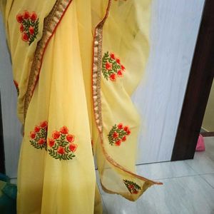 Elegant Yellow Saree