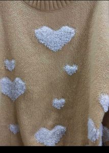 Heart Pattern Knit Sweater 💛