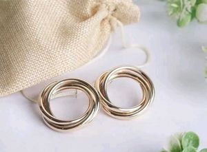 Gold Circle Earrings