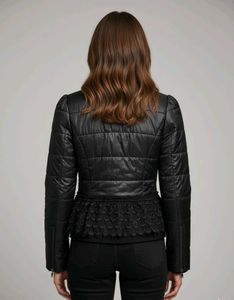 Chic Black Quilted Jacket