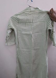 Striped Green Kurta