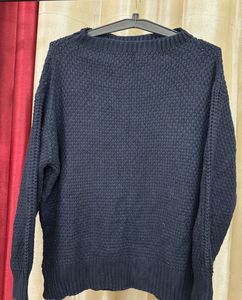 Navy Blue Pullover Sweater