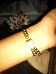 Sonata Gold Tone Watch