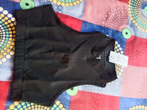 Black Racerback Tank Top