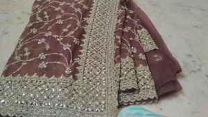 Beautiful Designer Saree With Blouse Piece