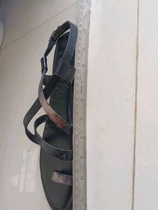 Mochi Black Strappy Sandals