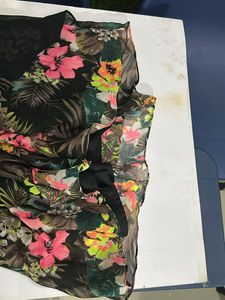 Floral Chiffon Overlay Dress