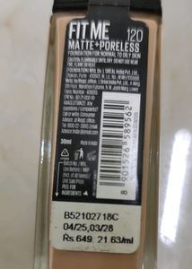 Maybelline New York Fit Me Foundation