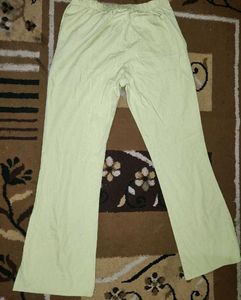 Light Green Flare Leg Pants