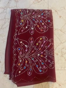 Saree With Work Good Condition