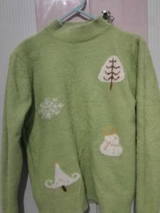 Cute Green Winter Sweater