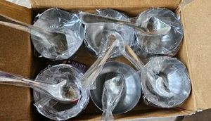 Stainless Steel Cut Design Dessert Cups and Servin