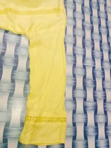 pure kurta yellow paint set