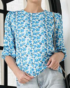 Peasant Sleeves Floral Printed Top(Free Delivery)