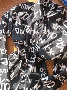 Black Printed Shirt 🪽💕