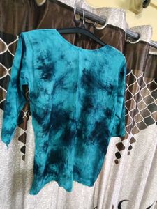 Blue Embroidered Kurta