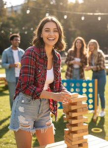 🔥DJ&C Cozy & Classic Red Plaid Flannel Shirt!