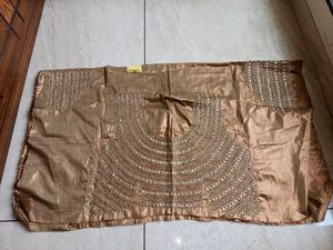 Embroidered Sari Blouse Piece