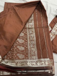 Brown Silk Saree