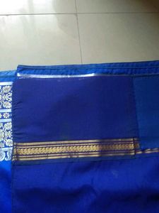 Brand New Blue Pure Silk Saree
