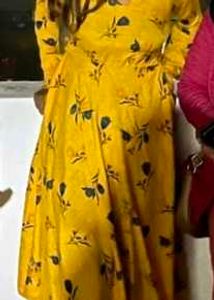 Floral Yellow Kurti
