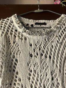 Crochet Embellished Top