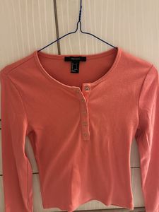 FOREVER 21 Ribbed Fitted Crop Top
