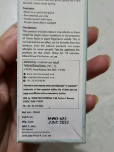 TNW Miceller Water For Skin Cleansing