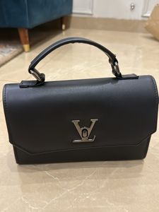 Chic Black Top Handle Bag