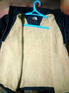 Poly Woolen Jacket With Fur