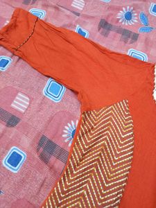 Combo Embroidered Cotton Kurti
