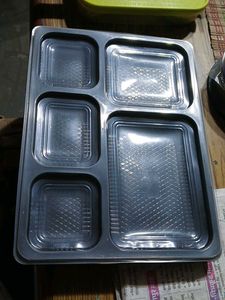 6 Disposable Packing Plates With Lids+spoons