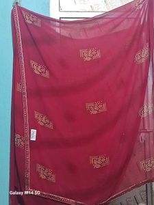 Elegant Red Saree