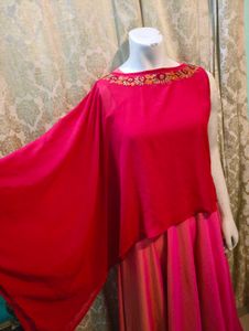 Elegant pink Ethnic Gown