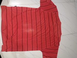 Red Boxy Comfy T-shirt
