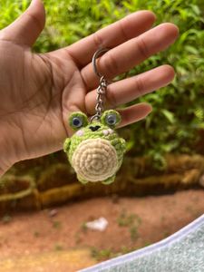 Crochet Froggy Handmade Amigurumi Keychain