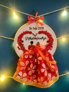 Customised Weeding Embroidery Hoop