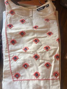 Zudio White Kurta