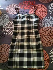H&M Checked Bodycon Mini Dress