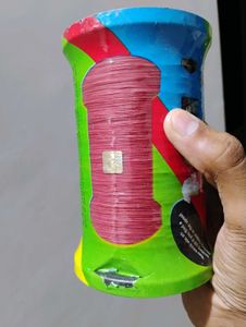 light pink color kite flying plastic thread gattu