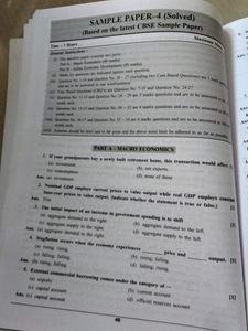 CBSE Class 12 Sample Paper 2021 Business Studies and Economics
